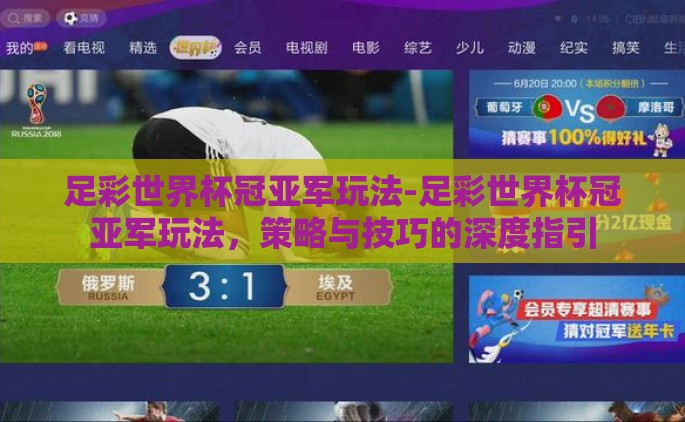 足彩世界杯冠亚军玩法-足彩世界杯冠亚军玩法，策略与技巧的深度指引