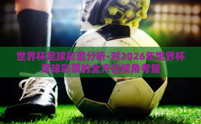 世界杯足球彩票分析-对2026年世界杯足球彩票的全方位视角考量