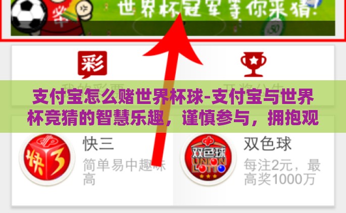支付宝怎么赌世界杯球-支付宝与世界杯竞猜的智慧乐趣，谨慎参与，拥抱观赛新体验