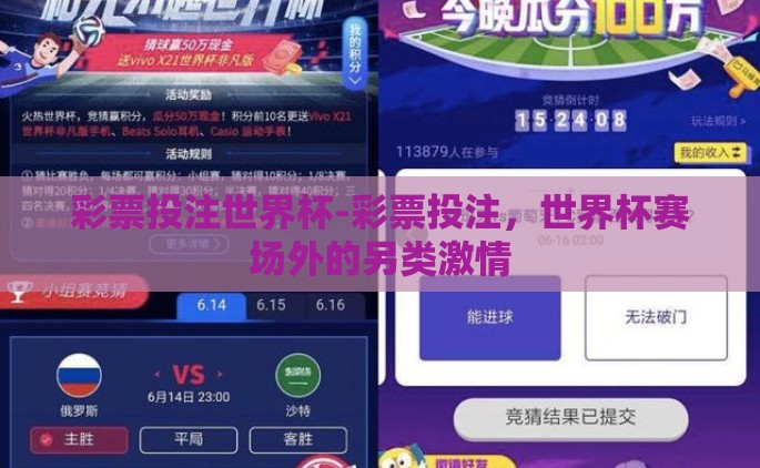 彩票投注世界杯-彩票投注，世界杯赛场外的另类激情