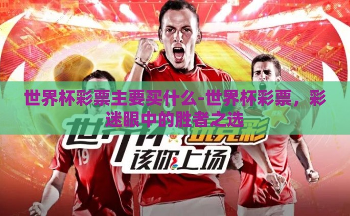 世界杯彩票主要买什么-世界杯彩票，彩迷眼中的胜者之选
