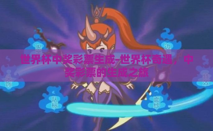 世界杯中奖彩票生成-世界杯奇遇，中奖彩票的生成之旅