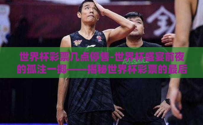 世界杯彩票几点停售-世界杯盛宴前夜的孤注一掷——揭秘世界杯彩票的最后竞技时刻