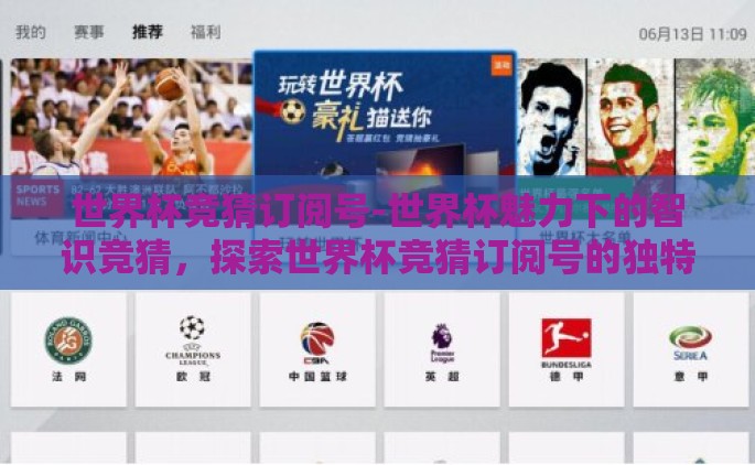 世界杯竞猜订阅号-世界杯魅力下的智识竞猜，探索世界杯竞猜订阅号的独特价值