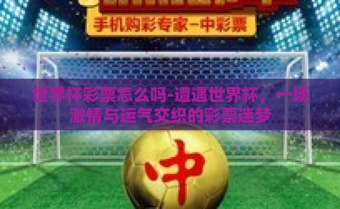 世界杯彩票怎么吗-遭遇世界杯，一场激情与运气交织的彩票迷梦