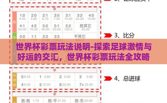 世界杯彩票玩法说明-探索足球激情与好运的交汇，世界杯彩票玩法全攻略