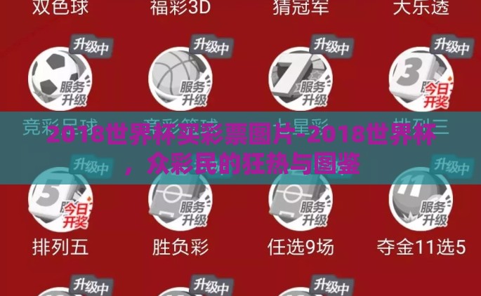 2018世界杯买彩票图片-2018世界杯，众彩民的狂热与图鉴