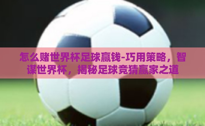 怎么赌世界杯足球赢钱-巧用策略，智谋世界杯，揭秘足球竞猜赢家之道